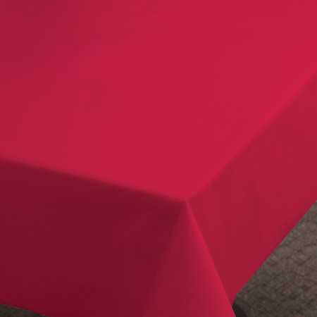 Hoffmaster 54" x 108" Red Plastic Tablecloths, PK12 112001